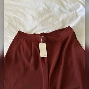Anthropologie Burgundy Trousers
